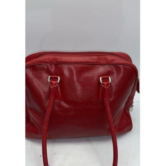ANTONIO SCEPI RED LEATHER SHOULDER BAG - Picture 4 of 13